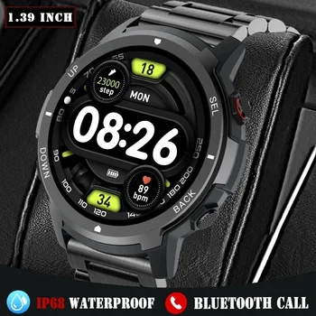 1,39-Дюймовый AMOLED-экран Смарт-часы 2023 Новые Bluetooth-часы Для Вызова GPS Отслеживание Движения IP68 Водонепроницаемые Смарт-часы Для Мужчин Женщин + Коробка Изображение