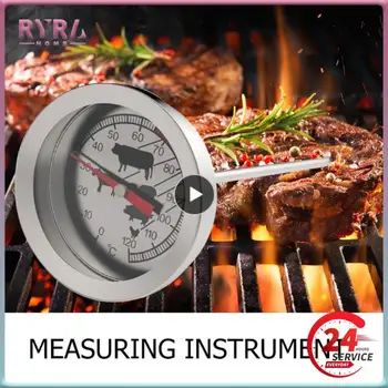 1 ~ 10ШТ Карманный зонд-термометр из нержавеющей стали для приготовления мяса на барбекю, приготовления пищи на кухне, мгновенного считывания температуры мяса. Изображение