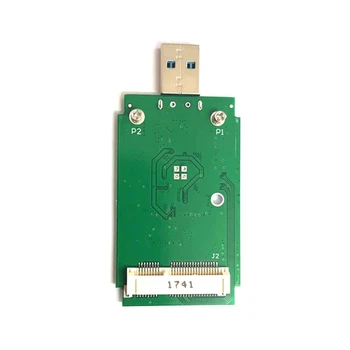 1 ШТ Твердотельный портативный жесткий диск Msata, Распакованная плата мобильного адаптера, темно-зеленый Изображение