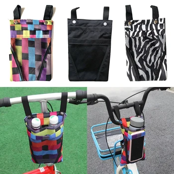 1 шт. водонепроницаемая велосипедная передняя сумка для хранения велосипедов, держатель для мобильного телефона, велосипедная корзина Изображение