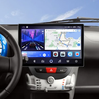 13,1/12,5 дюймов 2K QLED Экран Для Toyota Aygo Citroen C1 Peugeot 107 2005-2014 Android GPS Автомобильное Радио Авто Стерео Мультимедиа Navi Изображение