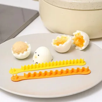 2 Шт Новые Необычные Яйца для резки вареных яиц Бытовые Инструменты для творчества Кухонные принадлежности в форме цветов для Бенто Изображение