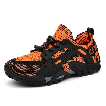2023 Новые летние дышащие походные ботинки для мужчин, кроссовки, легкая спортивная обувь для активного отдыха, Походная обувь для унисекс Изображение