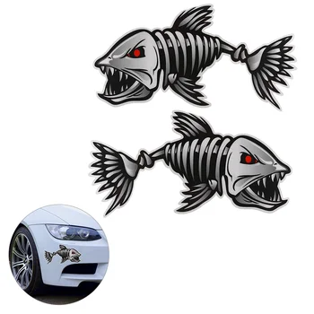 4шт Наклейка с изображением акулы на автомобиль, креативная наклейка для украшения автомобиля, наклейка для стайлинга автомобилей Для гаджетов Изображение