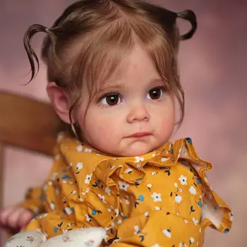 60 СМ Bebe Reborn Малышка Мэгги Кукла Высококачественная Детализированная 3D-Краска С Видимыми Венами На Коже Реалистичная Коллекционная Художественная Кукла-Младенец Изображение