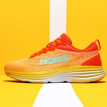 8 Мужских кроссовок, легкие уличные кроссовки для бега, марафонские кроссовки, эластичная женская повседневная обувь, обувь для шоссейных пробежек, 36-44 г. Изображение