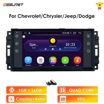 Android Автомагнитола для Jeep Grand Cherokee Commander Wrangler Стерео Dodge Chrysler Journey Avenger Carplay Мультимедиа GPS WIFI Изображение
