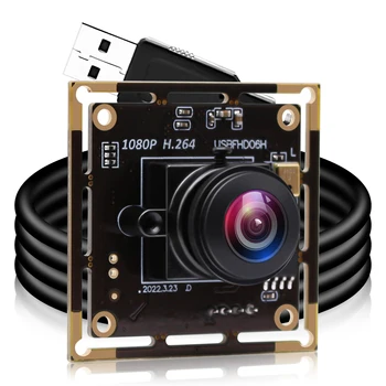 ELP Широкоугольный 180-Градусный Рыбий Глаз 2-Мегапиксельный USB-Модуль Камеры С Низкой Освещенностью H.264 IMX323 HD 1080P Мини-USB Веб-Камера со Звуком Для Ноутбука Изображение