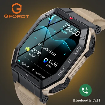 GFORDT 2023 Мужские Смарт-Часы Bluetooth Call 1,85 