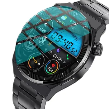 NFC Смарт-часы мужские GT3 Pro AMOLED 390 * 390 HD Экран Частота сердечных сокращений Bluetooth Вызов IP68 Водонепроницаемые умные часы 2023 Изображение