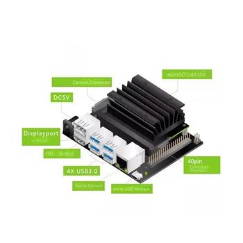 Nvidia Jetson Nano B01 Development Kit 4 ГБ Маленький мощный компьютер, поддерживающий разработку нейросетевого искусственного интеллекта Изображение