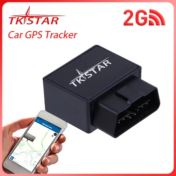 TKSTAR TK816 2G Автомобильный OBD GPS трекер LBS GPS локатор Устройство слежения в реальном времени с ударной сигнализацией ПОЖИЗНЕННОЕ БЕСПЛАТНОЕ веб-приложение Изображение