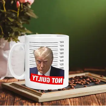 Автоматическая Магнитная кружка для перемешивания, перезаряжаемая модель, кофейная чашка для перемешивания, Кофейные кружки Trump, Вращающаяся чашка для ленивого молочного коктейля для кофе Изображение