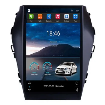 Автомобильный радиоприемник Android 12 с 2 Din, GPS-навигация, Мультимедийный плеер для Hyundai Santa Fe IX45, экран Tesla, Android-радио, 2013-2017 Изображение