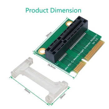 Адаптер Mini PCI-E/mSATA (вертикальная установка) для 3G / 4G, WWAN LTE, GPS и MSATA-карты Изображение
