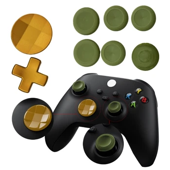 Аналоговые кнопки для геймпада Xbox Elite Series 2, ручки для больших пальцев, инструмент для регулировки ручек, D-образные подрулевые кнопки, триггерная ручка K1KF Изображение