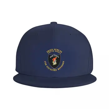 Армия - Imjin Scouts - 2nd ID - V1 Бейсболка большого размера, рыболовные кепки, женская кепка, мужская Изображение