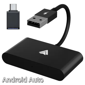 Беспроводной Android Auto Adapter Plug Play Проводной К беспроводной Сети AI BOX WiFi Bluetooth Автомобильный Мультимедийный Адаптер Беспроводного Подключения Изображение