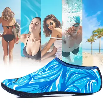 Быстросохнущие Водные Носки Для Босиком, Женская И Мужская Водная Противоскользящая Обувь, Пляжные Носки, Водные Носки, Быстросохнущие Водные Плавательные Носки Bar R2x2 Изображение