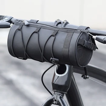 Велосипедные сумки Многофункциональная велосипедная сумка с передней трубкой, водонепроницаемая сумка для переднего багажника для мотоцикла, скутера Изображение