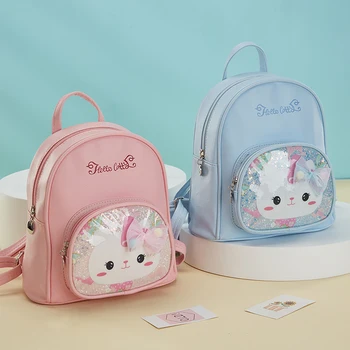 Детский рюкзак для занятий по раннему образованию, подарок, рюкзак для маленькой девочки, милый кот, мини-рюкзак в стиле принцессы для пикника, супер милый Изображение