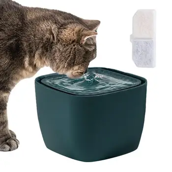 Диспенсер для воды для кошек, Фонтан для домашних животных Для кошек и собак 2,5 л, Умный дизайн со светодиодной подсветкой, Автоматический диспенсер для воды для кошек Изображение