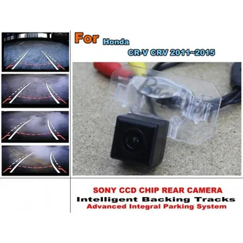 Для Honda Для CR-V Для CRV 2011 ~ 2015 Smart Tracks Chip Camera/HD CCD Интеллектуальная Динамическая Парковочная камера заднего Вида Изображение