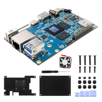 Для Orange Pi 5 Development Board + Металлический Корпус Kit RK3588S 8-Ядерный ARM 64Bit RAM 8K Gigabit Wifi + BT Development Board Изображение
