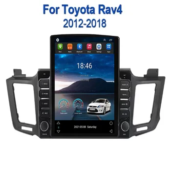 Для Tesla Style 2Din Android12 Автомагнитола Toyota RAV4 4 XA40 5 XA50 12 + Мультимедийный Видеоплеер GPS Стерео Carplay DSP Камера Изображение