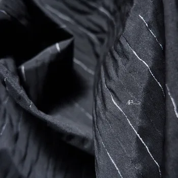 Жаккардовые дизайнерские ткани с текстурой в темную полоску из жаккарда Изображение