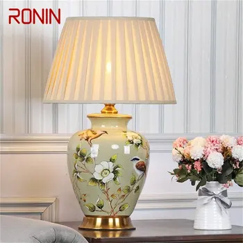 Керамическая настольная лампа RONIN Настольная лампа Роскошного современного светодиодного дизайна для дома, спальни, гостиной Изображение