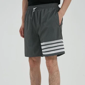 Летние мужские шорты TB Модный дизайн, повседневные Свободные рабочие брюки для фитнеса 2023, высококачественные мужские тактические шорты для бега трусцой Изображение