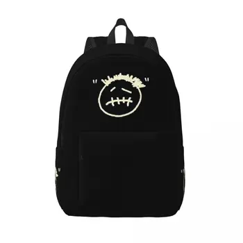 Логотип Travis Scott Cactus Jack для подростков, сумки для школьных книг, холщовый рюкзак для путешествий в начальной школе и колледже Изображение