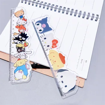 Милая линейка Sanrio 15 см, Милая мелодия Куруми, мультфильм 