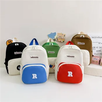 Милые детские школьные сумки с 3D мультяшными животными, плюшевый детский рюкзак для детского сада, школьные сумки для мальчиков и девочек, мини-маленький рюкзак Изображение