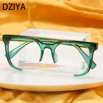 Модные женские очки с защитой от Blu-Ray в оправе TR90, оправа для очков от близорукости в стиле ретро, оптические компьютерные прозрачные очки 60867 Изображение