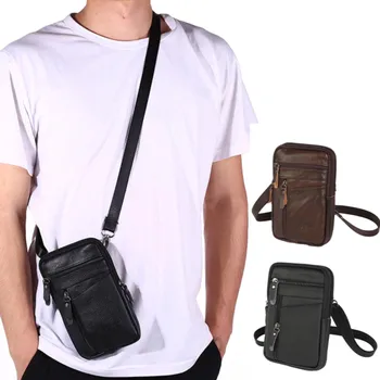 Мужская мода телефон сумка Ручная сумка через плечо поясная мужская талия пакеты пакет 1583 высокой талией леггинсы с карманами пакет Изображение