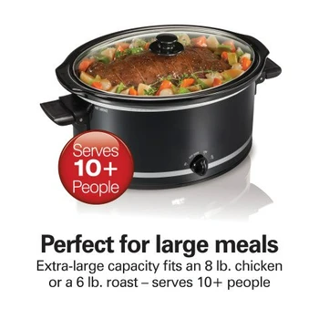 Мультиварка, Очень большая емкость, на 10+ порций, 8 литров, черная, 33185 Сковорода для блинчиков из нержавеющей стали Rice cooker Co Изображение