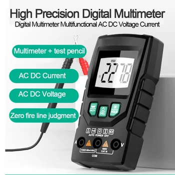 Мультиметр Цифровой AC DC Напряжение Ток Автоматический Диапазон Высокая Точность Ом Гц NCV Multimetro Цифровой Профессиональный интеллектуальный Тестер Изображение