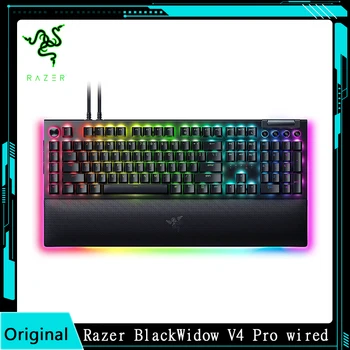 Новая Проводная Механическая Игровая Клавиатура Razer BlackWidow V4 Pro Doubleshot ABS Keycaps - 8 Специальных Клавиш Для Макросъемки - Chroma RGB Изображение