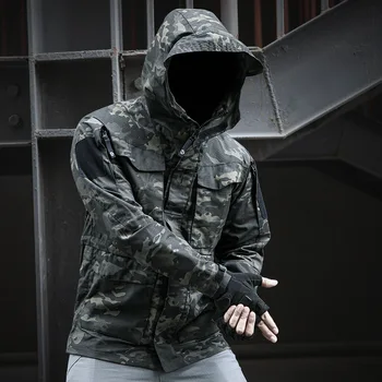 Новая армейская одежда M65, повседневная Тактическая ветровка, тренч, мужская водонепроницаемая куртка летчика, толстовка, Мужская военно-полевая куртка Изображение