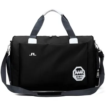 Новая легкая сумка для гольфа 2023 года, классическая Бостонская сумка J. Lindeberg, спортивная сумка, товары роскоши для улицы, мужская сумка, сумка для обуви 50*21*34 СМ Изображение