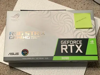Новый A'SUS GeForce RTX 3090 ROG STRIX GAMING 24 ГБ белый Изображение