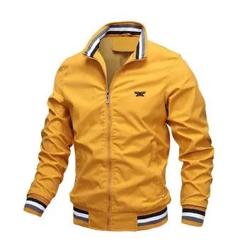 Одежда для гольфа, мужская весенне-летняя модная ветрозащитная куртка, повседневная спортивная куртка для гольфа на открытом воздухе, мужская куртка Изображение