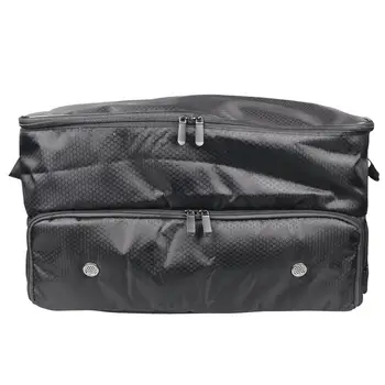 Органайзер для багажника для гольфа, прочная 2-слойная сумка для хранения гольфа, дорожная сумка для аксессуаров, одежды, отличная идея подарка для игроков в гольф Изображение