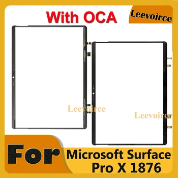 Оригинальный для Microsoft Surface Pro X 1876 Дигитайзер с сенсорным экраном OCA Для Surface Pro X M1042400 Touch Repair ProX Screen Изображение