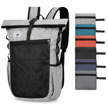 Походный рюкзак для путешествий, складной рюкзак, водонепроницаемый сверхлегкий рюкзак для отдыха, походный рюкзак для мужчин, женская школьная спортивная сумка Изображение