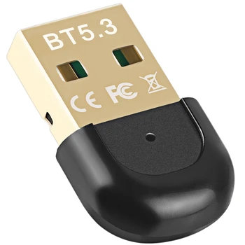 Приемник адаптера USB Bluetooth 5.3, беспроводной передатчик Usb Bluetooth, бесплатный драйвер для настольного компьютера, адаптер Bluetooth Изображение