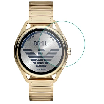 Прозрачная защитная пленка из закаленного стекла для СМАРТ-часов Emporio Armani Smartwatch 3 2019 Watch с ЖК-экраном и защитной крышкой Изображение