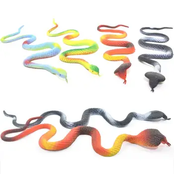 Реалистичная игрушка-змейка, реалистичная игрушка-змейка из смолы, игрушка-змейка, игрушки для выращивания в воде, поддельная змея, пугающая птиц и белок. Изображение